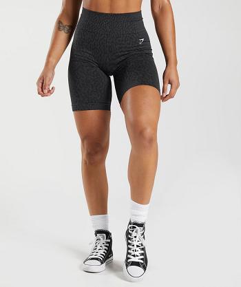 Gymshark Adapt Animal Seamless Cycling Shorts Dam Svarta | SE 2443FDN